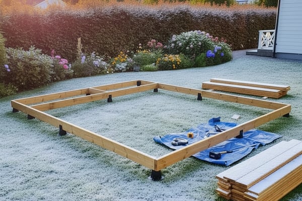 Bygge enkel platting i hagen – 12 kvm