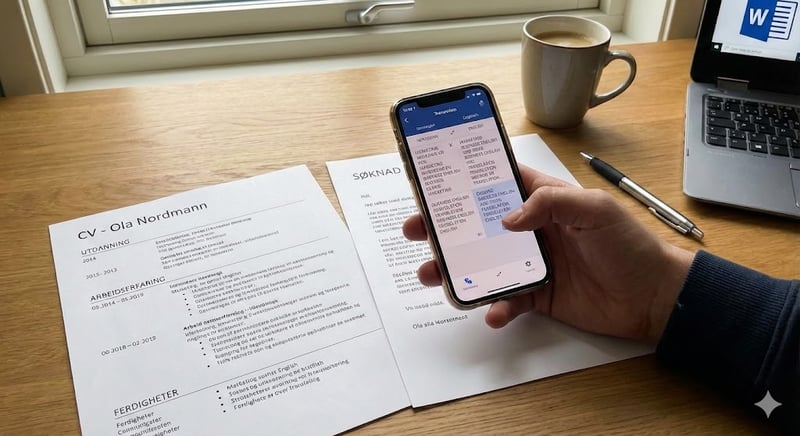 Oversette CV og søknad fra norsk til engelsk