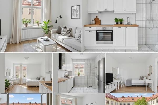 Profesjonelle bilder av leilighet for salg