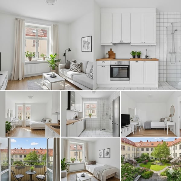 Profesjonelle bilder av leilighet for salg