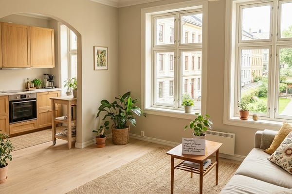 Profesjonelle bilder av leilighet for salg