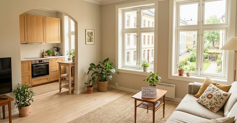 Profesjonelle bilder av leilighet for salg