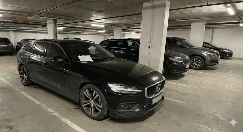 Skifte bremseklosser foran på Volvo V60