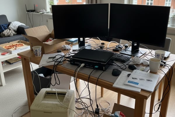 Trenger hjelp til å sette opp hjemmekontor