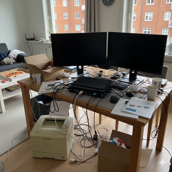 Trenger hjelp til å sette opp hjemmekontor